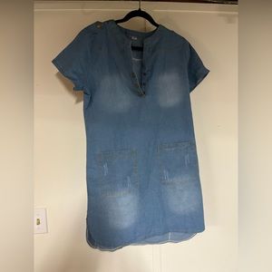 Mini jean dress